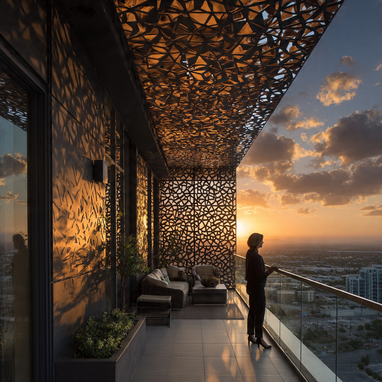 ultra realistic photo of balcony wall decor ideas 21