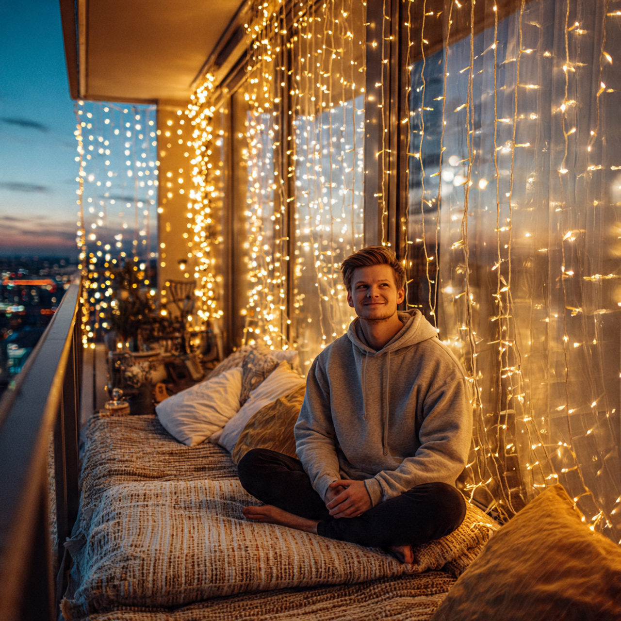 ultra realistic photo of balcony wall decor ideas 8