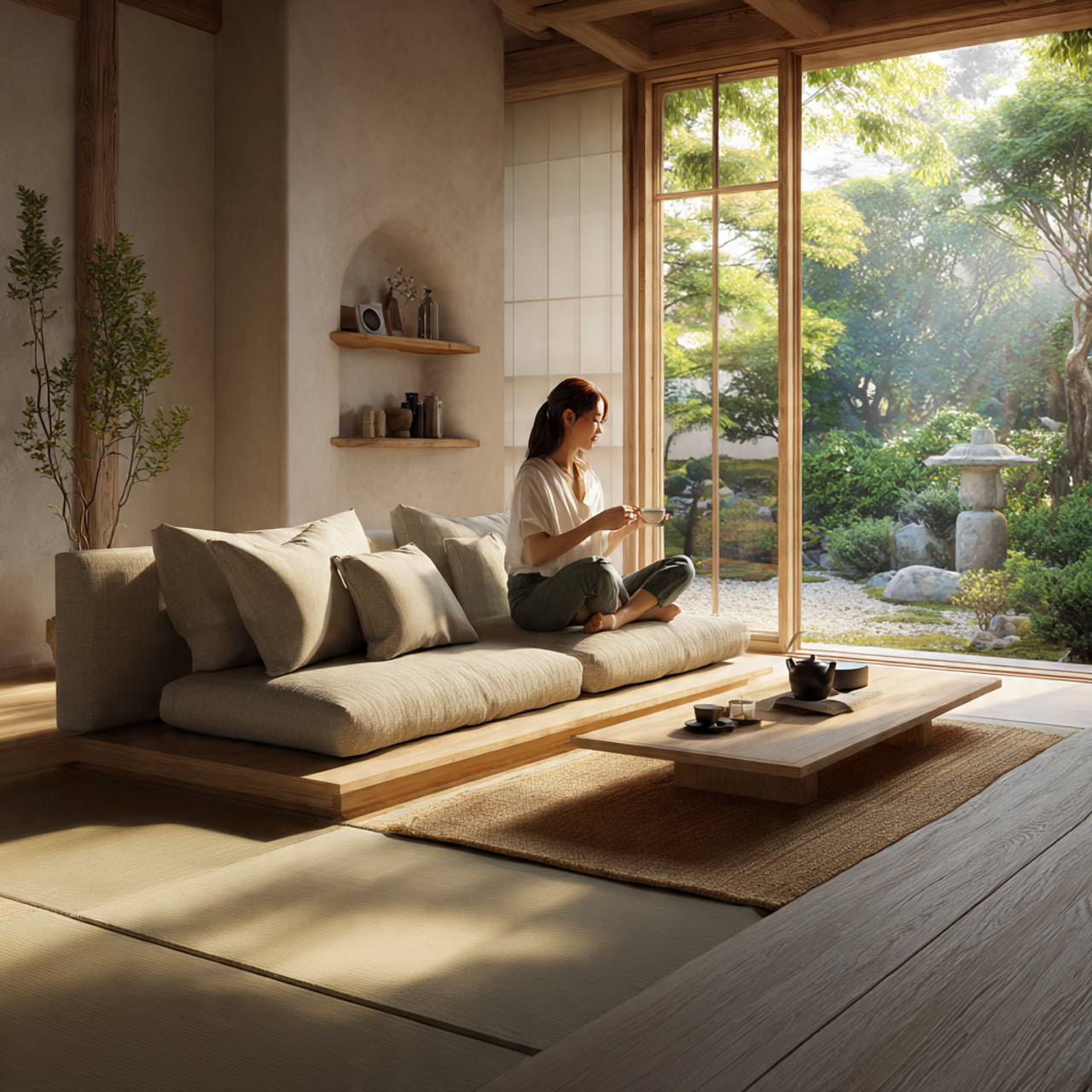 ultra realistic photo of living room furniture ide 9