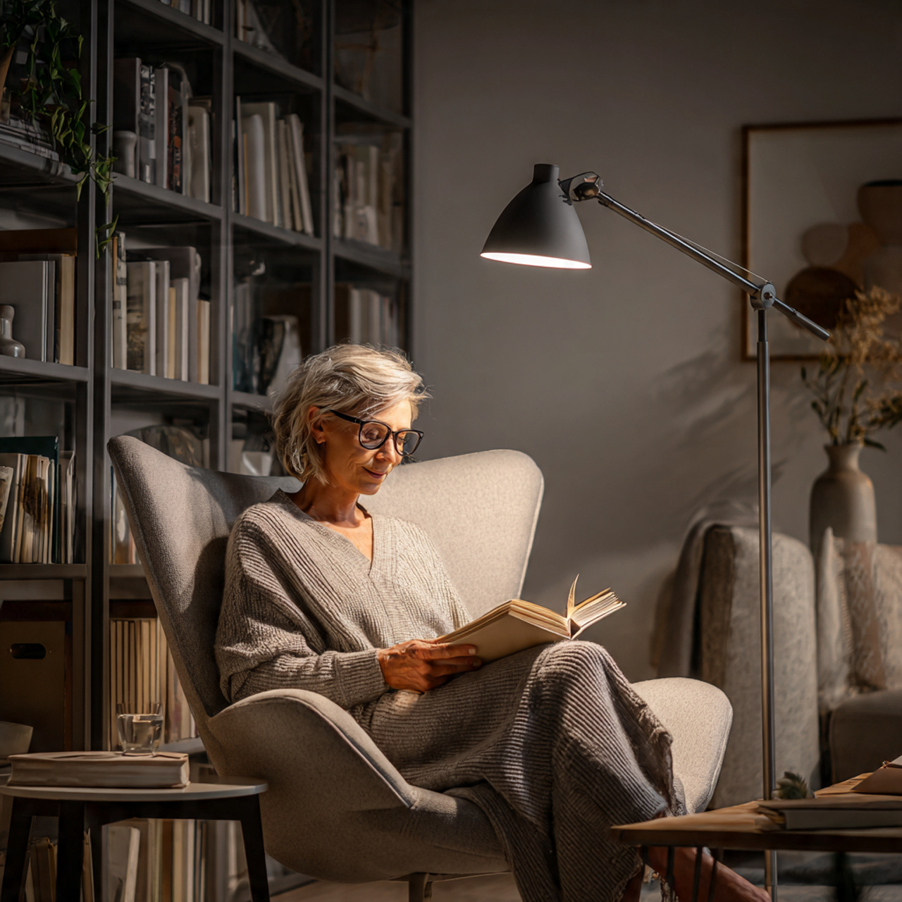 ultra realistic photo of living room lighting idea 10