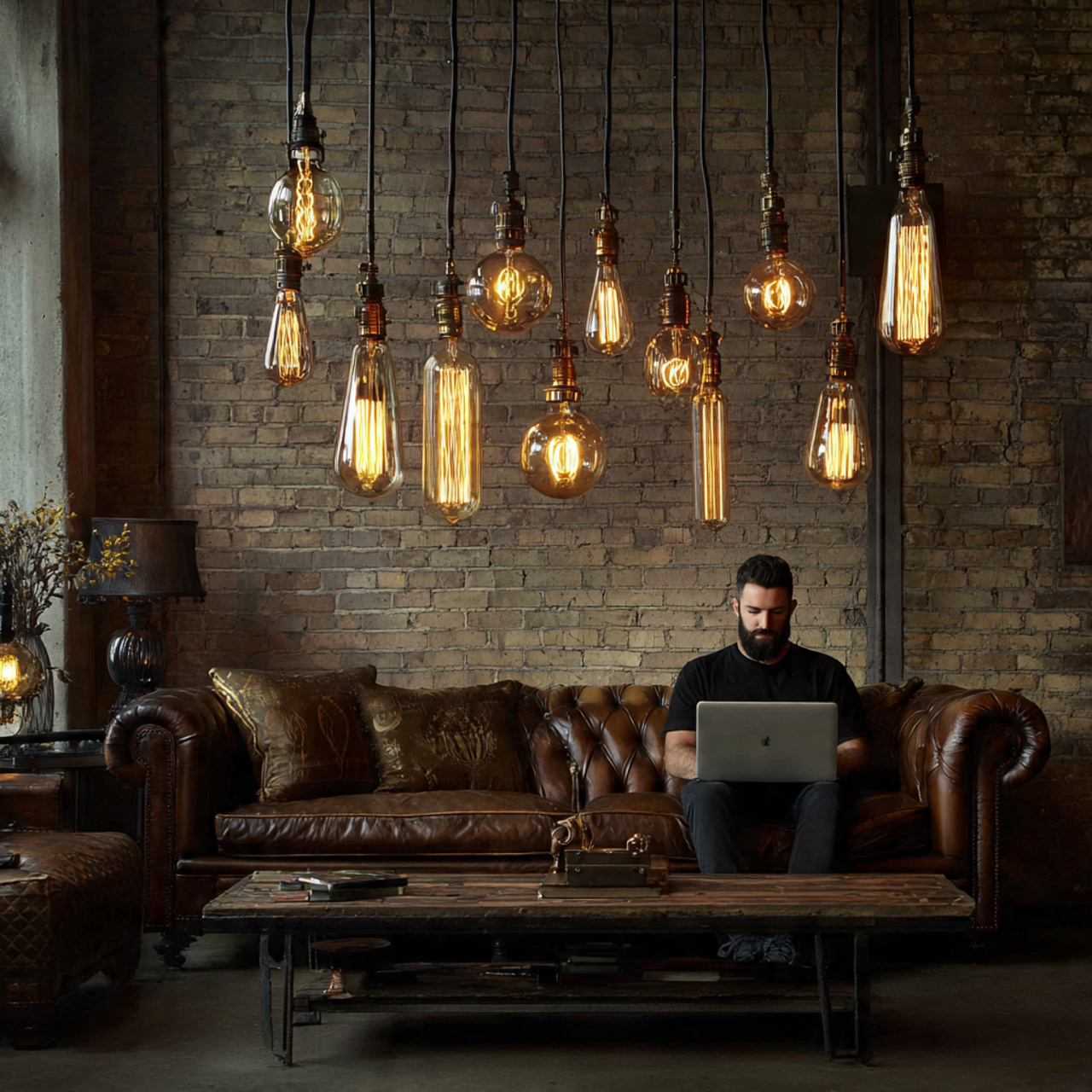 ultra realistic photo of living room lighting idea 2