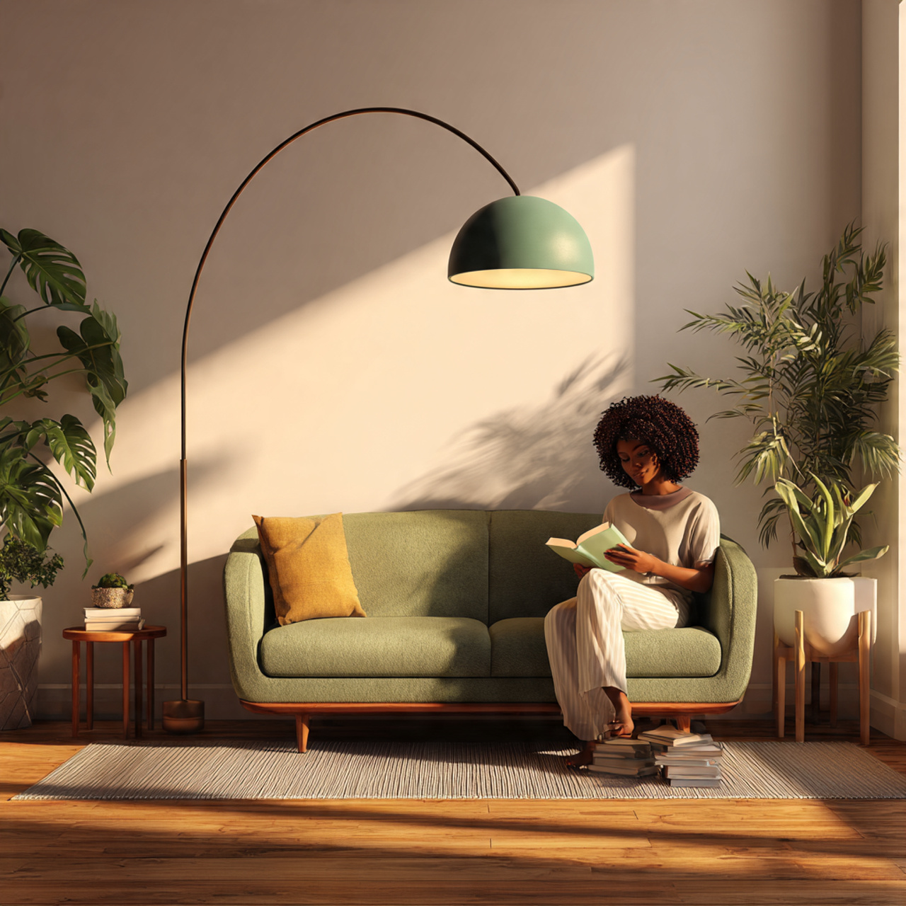 ultra realistic photo of living room lighting idea 5