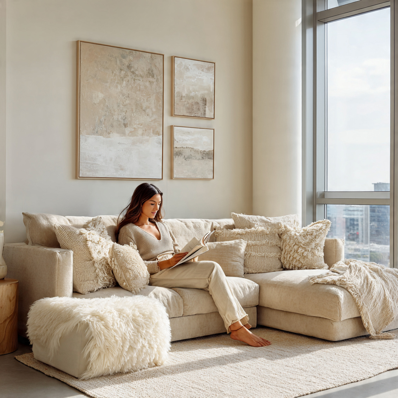 ultra realistic photo of monochromatic color palet