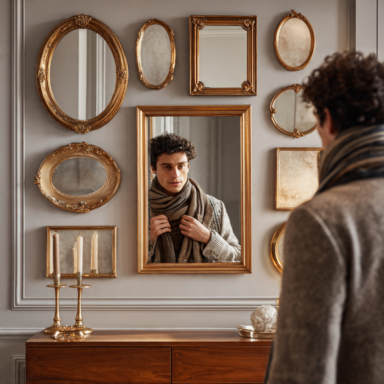 ultra realistic photo of small entryway decor idea 2