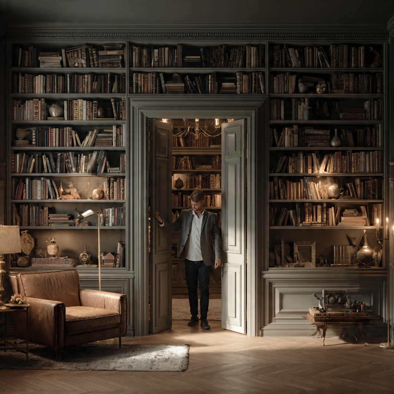 ultra realistic secret doorway bookcase design liv