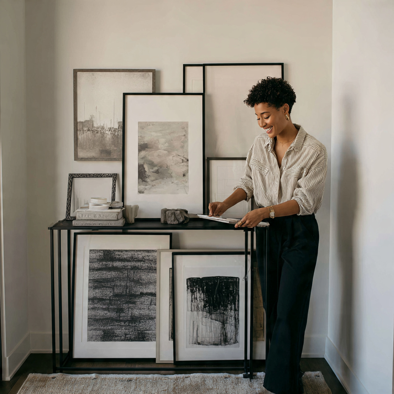 25 Best Entryway Table Decor Ideas to Elevate Your Home Instantly 4 ultra realistic styled photo of entryway table dec