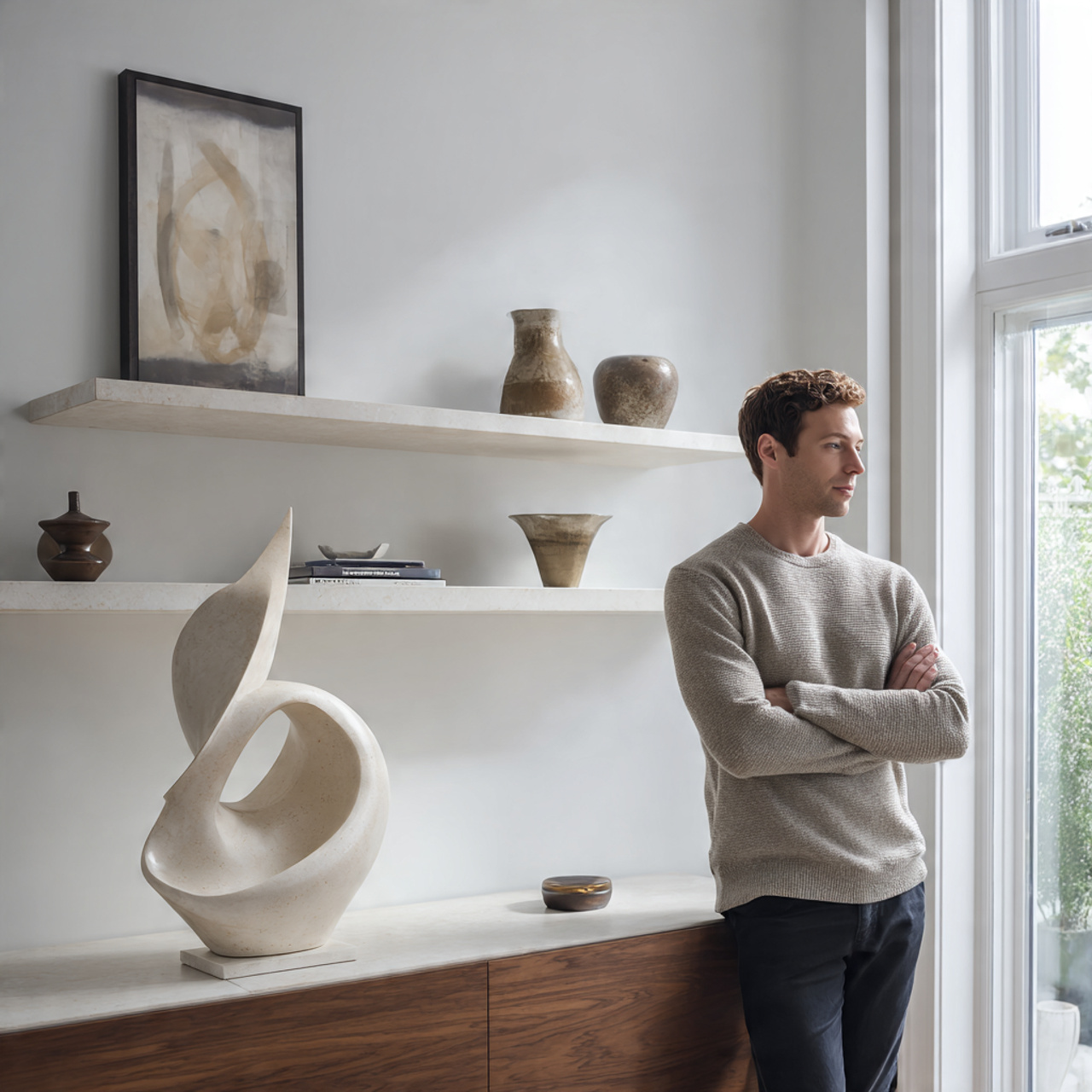 ultra realistic living room shelf decor ideas feat 2