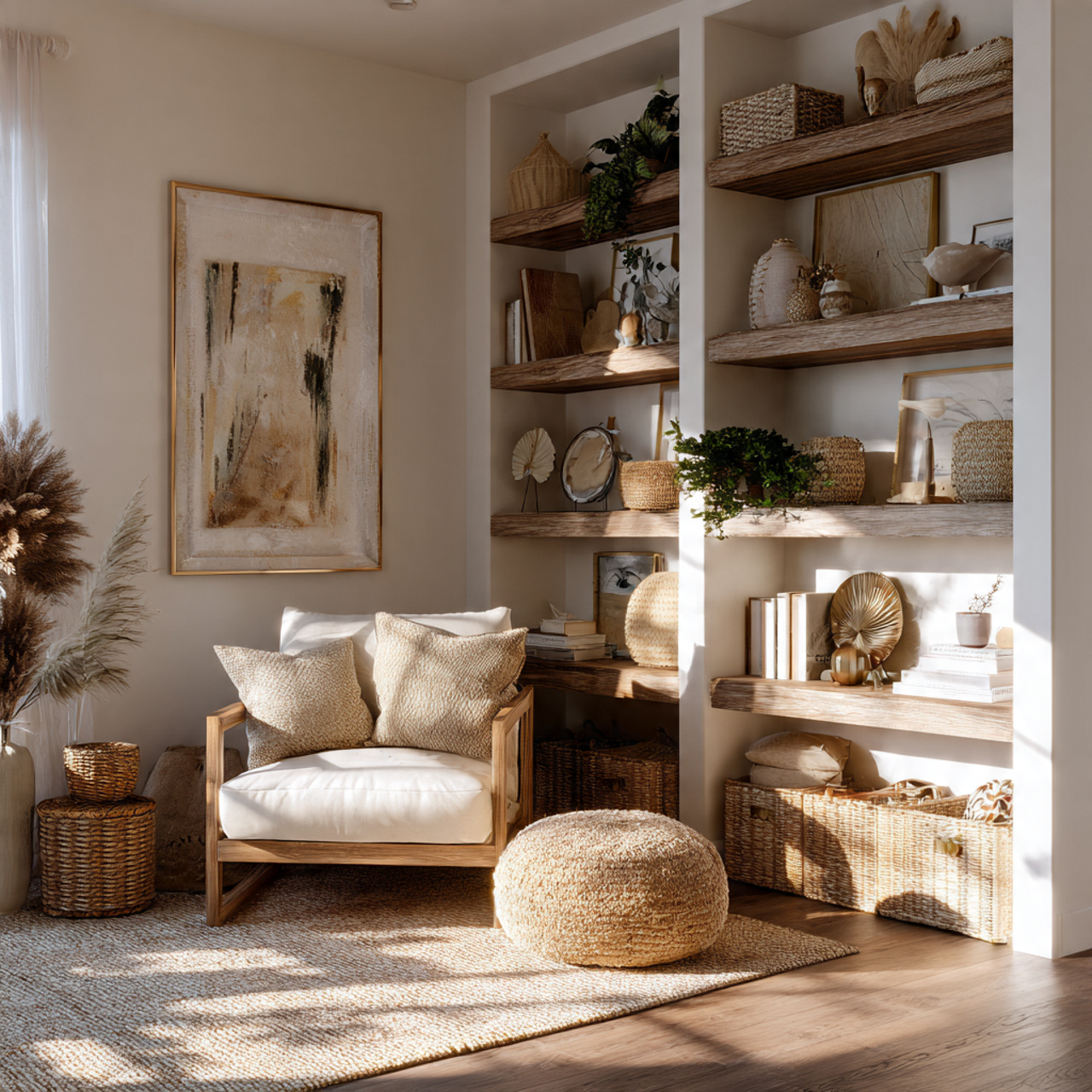 ultra realistic living room shelf decor ideas with 2