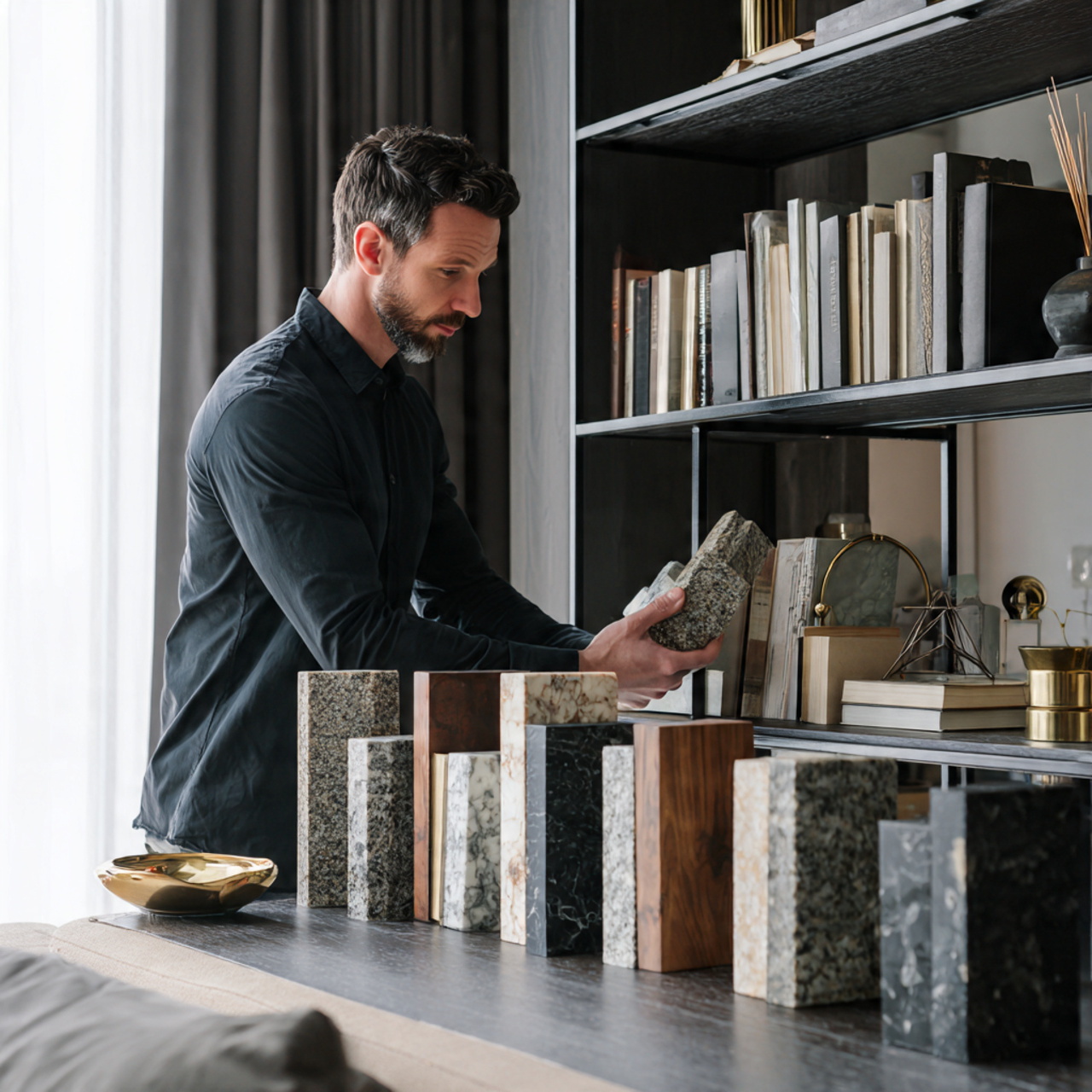 ultra realistic living room shelf decor ideas with 4