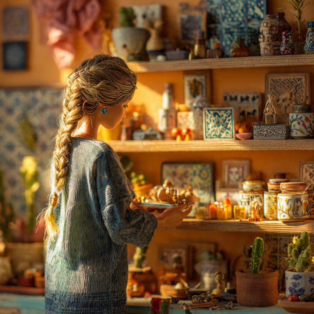 ultra realistic living room shelf decor ideas with 6